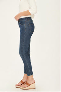 FDJ Christina Slim Ankle Jeans in dark blue - women's jeans - detail view