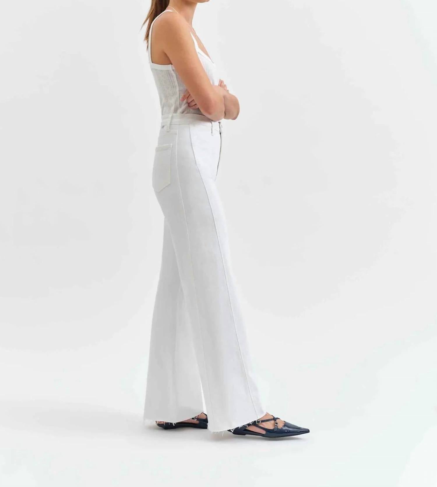 DAZE Far Out With Seaming Jeans in lamb - women's jeans - alternate view