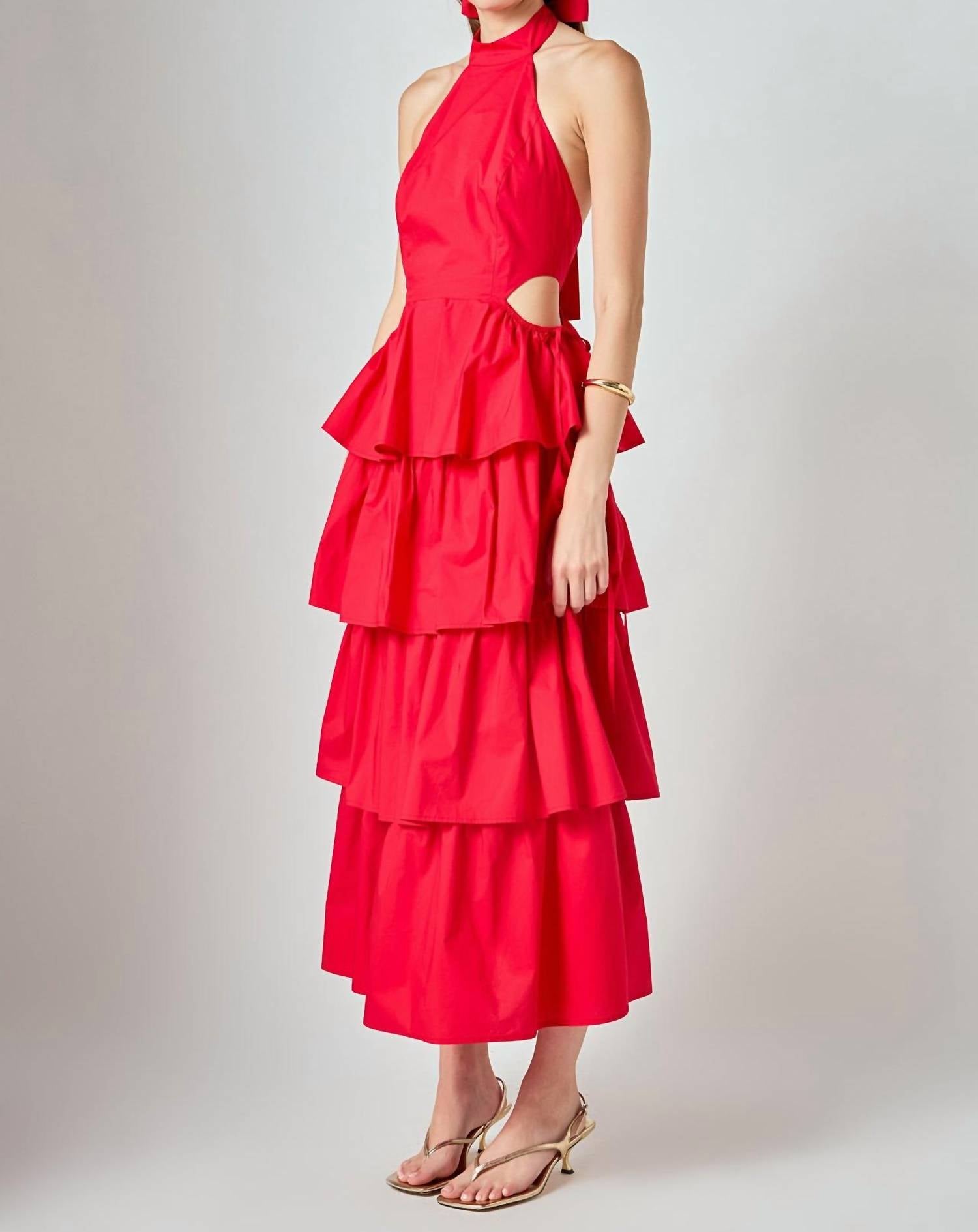 Endless Rose - Cherry Backless Dress