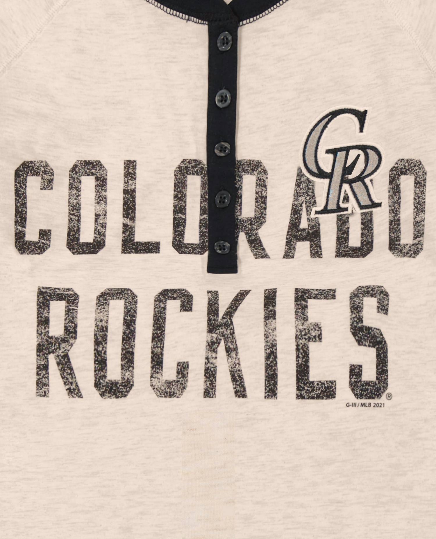 Starter - Womens Colorado Rockies First Choice 3/4 Sleeve Shirt