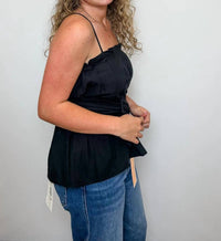 Naked Zebra - Buckle Pleated Sleeveless Top