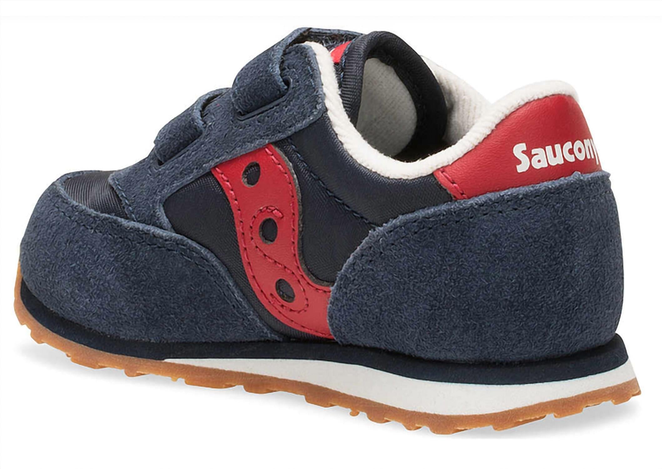 SAUCONY Toddler's Jazz Sneakers in navy red - kids' sneaker - detail view