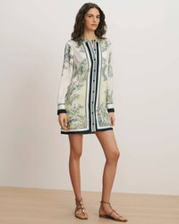Veronica Beard - Carstowe Scarf-print Mini Dress