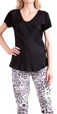 Gigi Moda - Nola Satin Scoop Neck Tee
