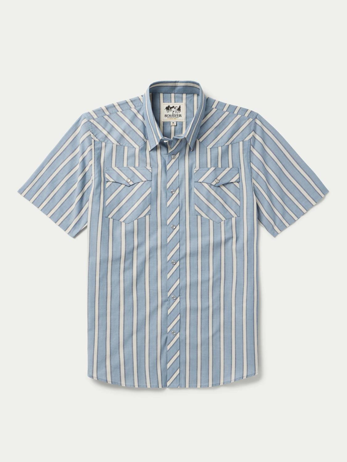 Schaefer Outfitter - Short Sleeve Vintage Cotton Pearl Snap Shirt
