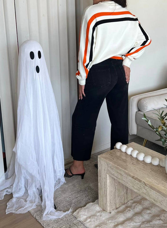 Queen Of Sparkles - Women's Trick Or Treat Ghost Sweater