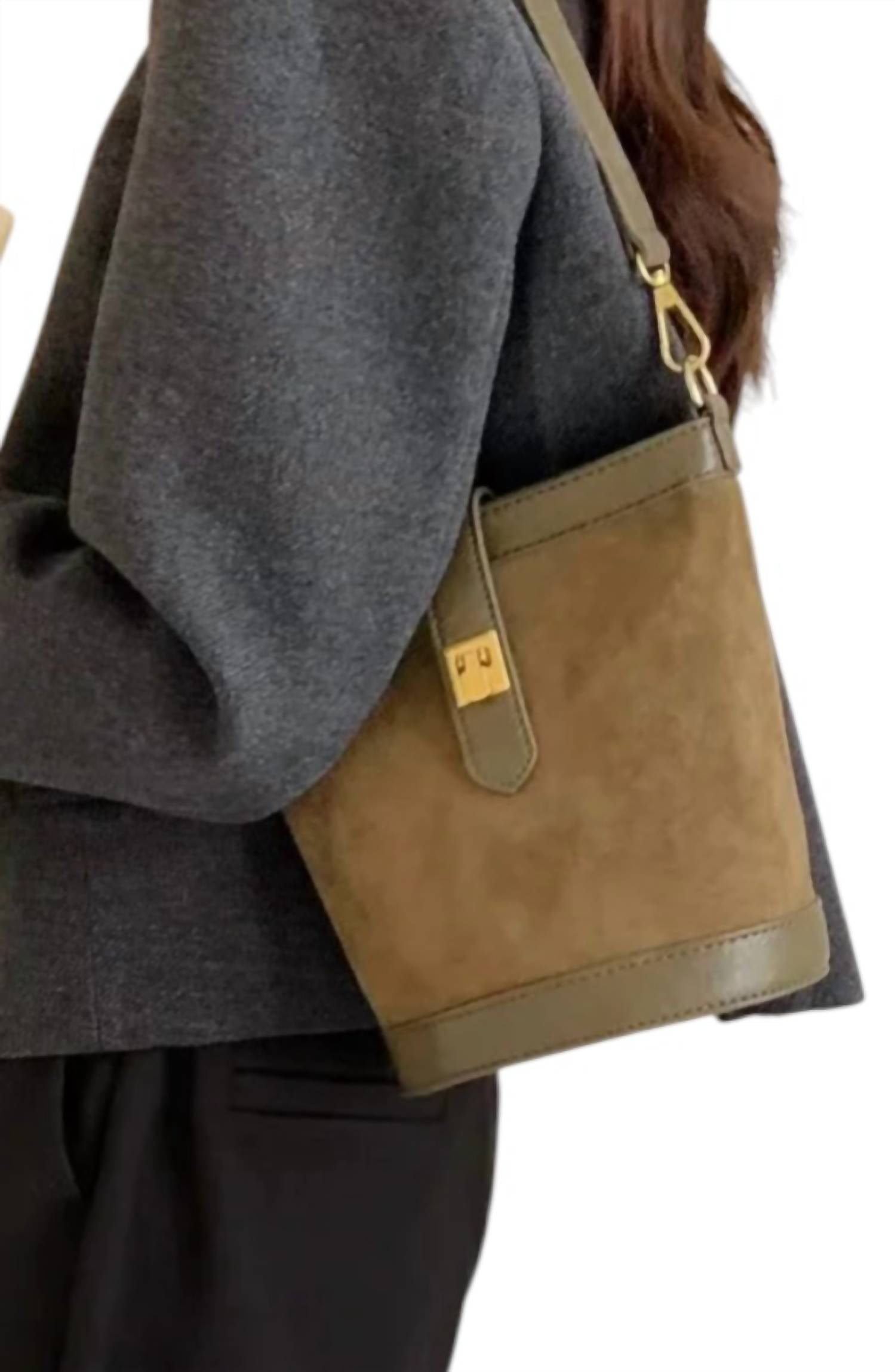 Pretty Persuasions - Women's Suede-like Microfiber Leather Shoulder Crossbody Bag