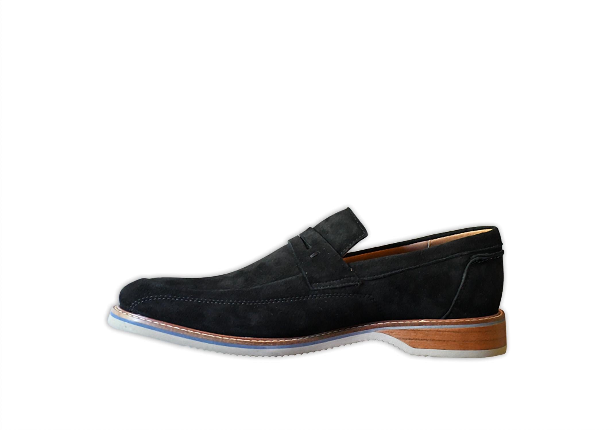 Artelio Men's Amalfi Loafer in black suede - men's loafer
