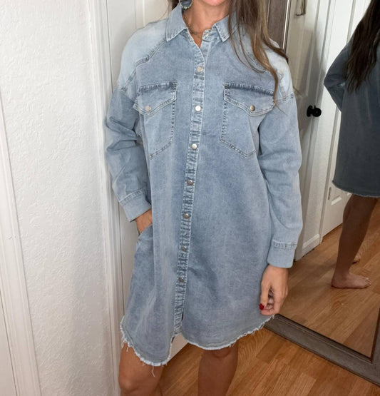Anniewear - Darla Button Down Shirt Dress