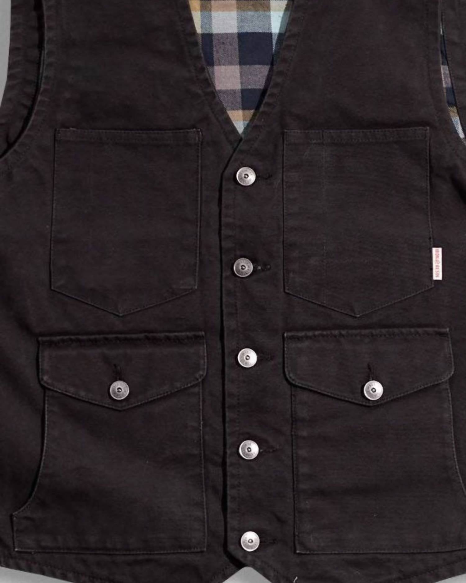 Iron & Resin Men's Bronco Vest in black - men's jacket - alternate view