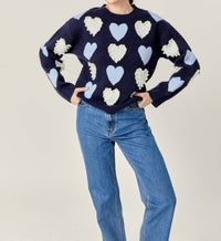 English Factory - Dolly Heart And Pearl Sweater