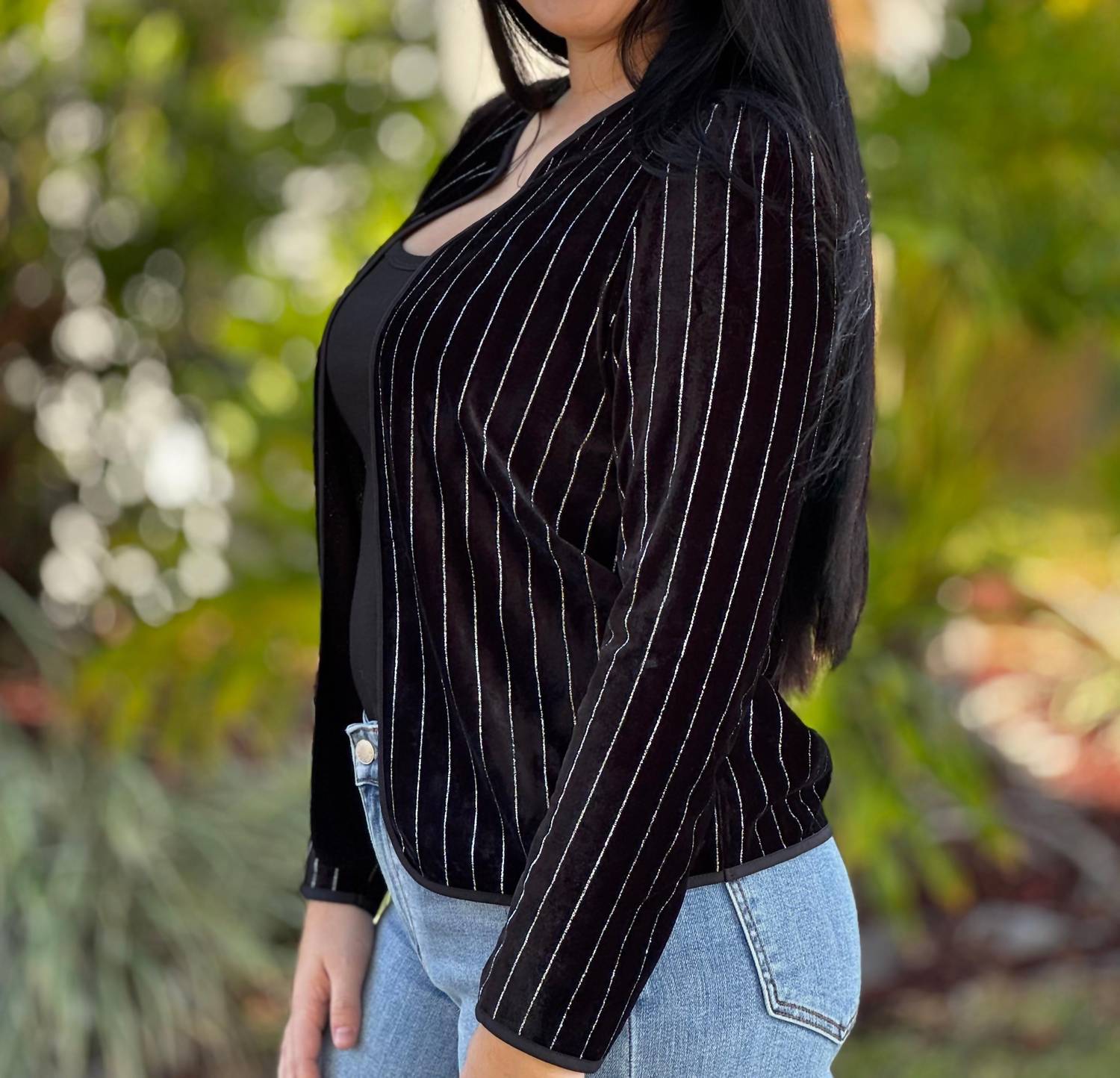 Coco + Carmen - Zoella Cardigan With Lurex Stripe