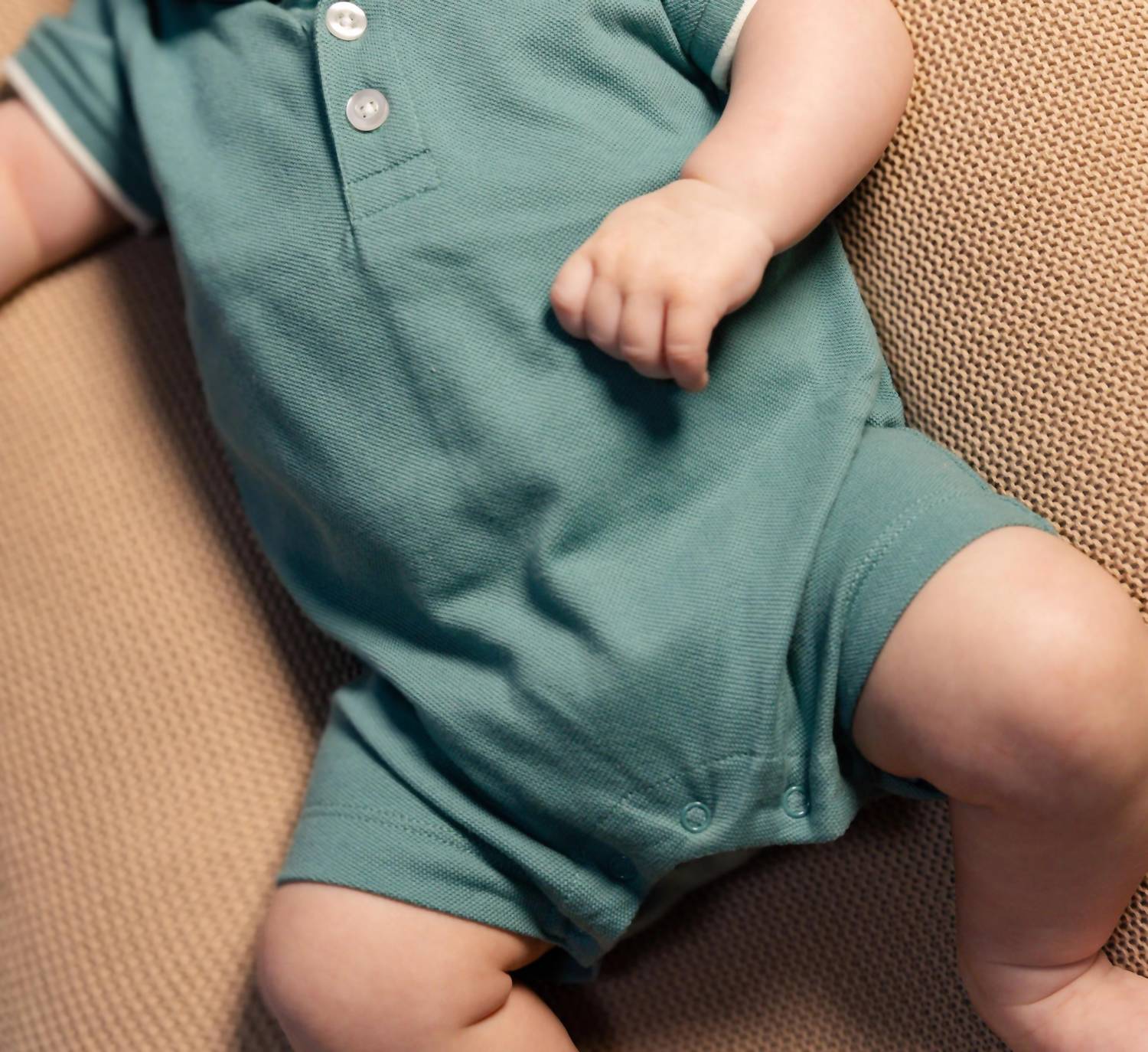 Colored Organics - Kids Walter Pique Polo Romper