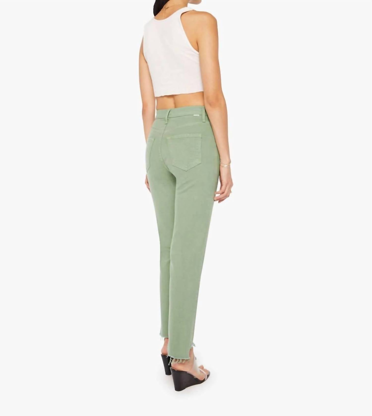 Mother - High Waisted Rider Ankle Fray Jeans