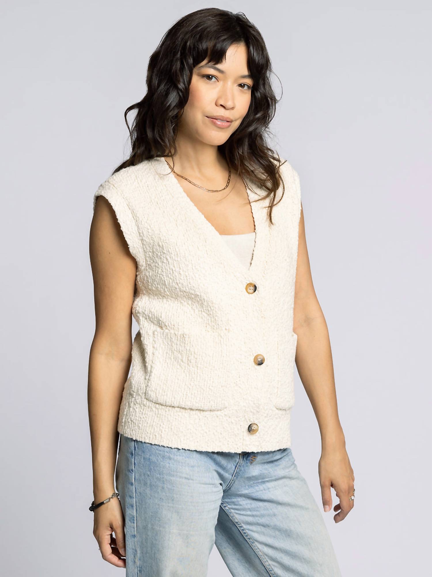 Thread & Supply - Emma Sleeveess Cardigan