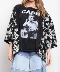 Blue Velvet - Kantha Poncho Top