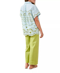 Tribal - Embroidered Pull On Blouse