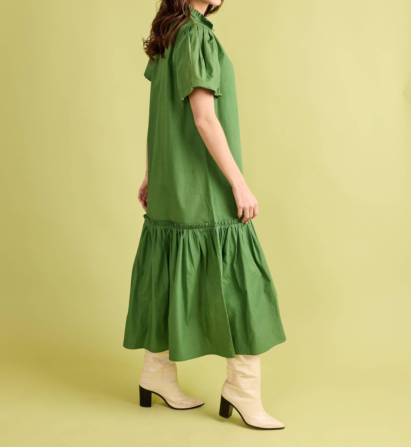 Double A Carly Dress in boxwood - women's dress - view 4