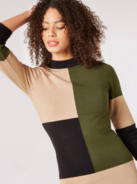 Apricot - Maple Grove Sweater Dress