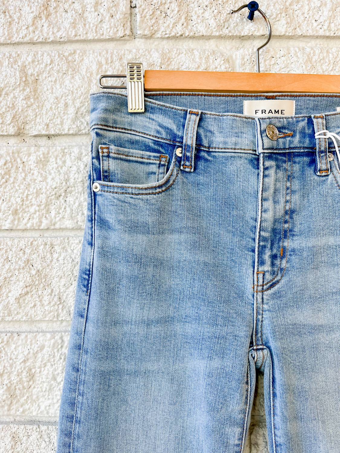 FRAME Icon Flare Leg Jeans in ripple - women's jeans - alternate view