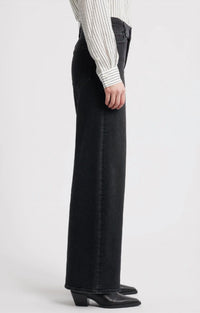 FRAME Le Slim Palazzo Jeans in meteor - women's jeans - alternate view