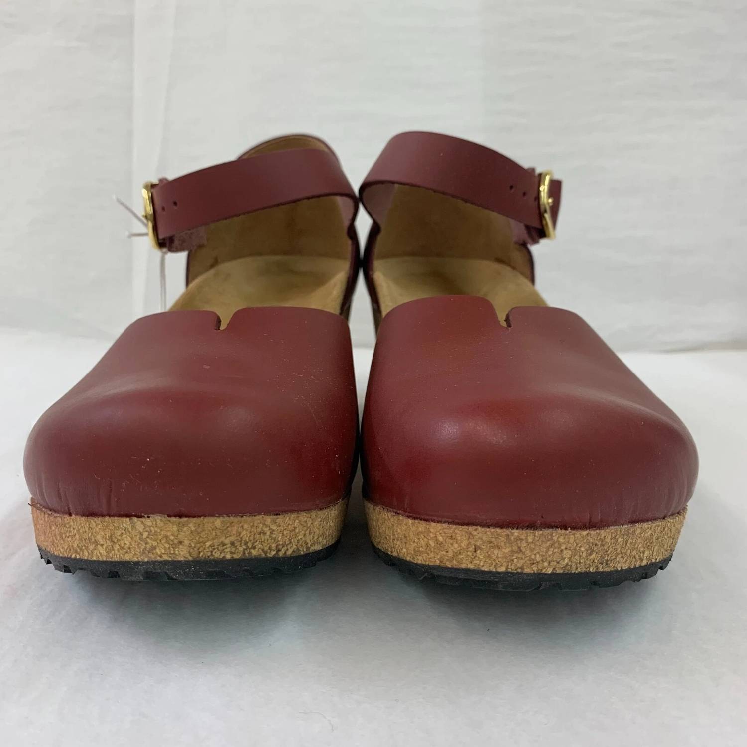 Papillio Women's Mary Ring Buckle Shoe in wine - women's sandal - detail view