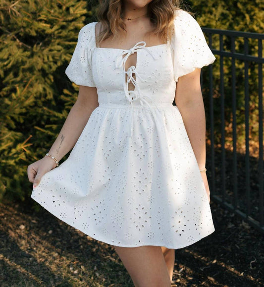 Le Lis - Eyelet Denim Dress