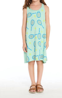 Chaser Allover Tennis Dress in aloe - kids' dress