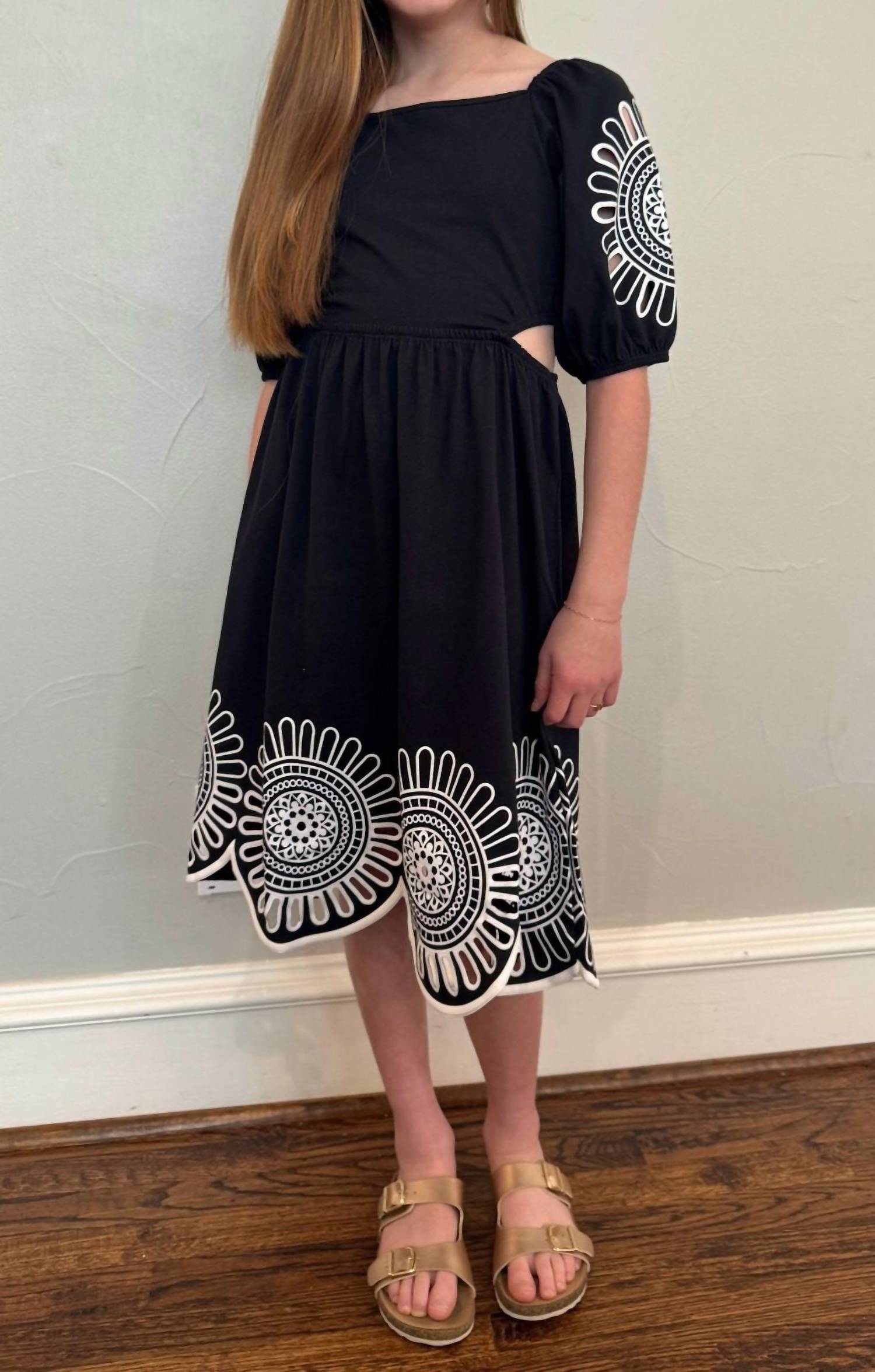 Milon - Girl's Laser Cut Dress