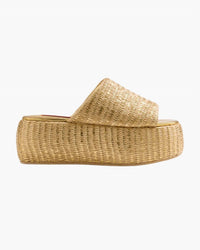 Simon Miller - Women's Metallic Raffia Cloudy Platform Sandal