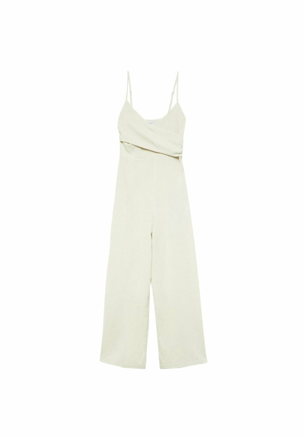 Stradivarius - Wrap-style Pleated Bodice Romper