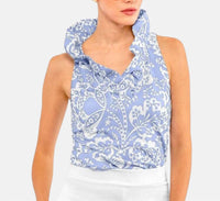 Gretchen Scott - Ruff Neck Sleeveless Top