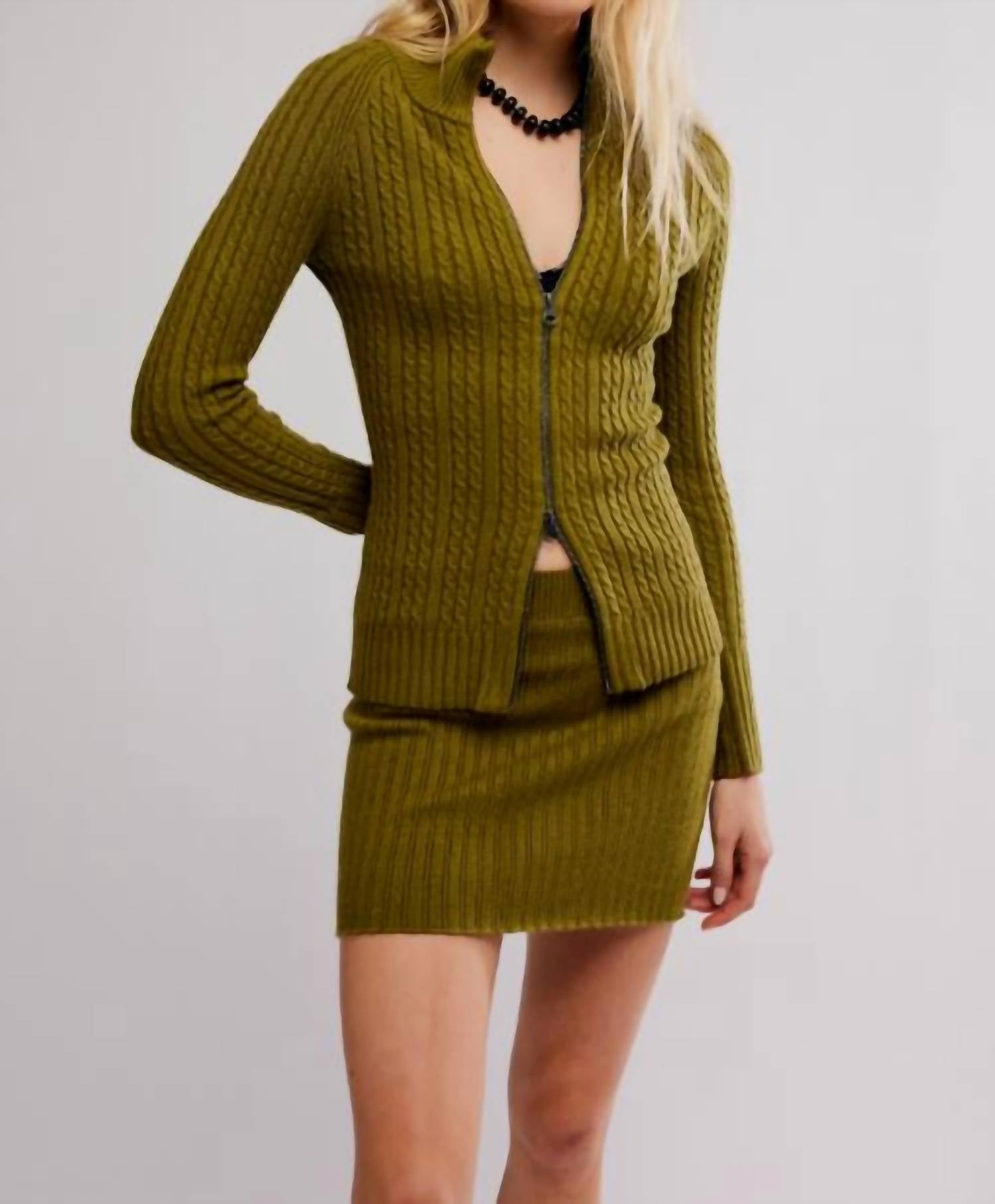 Free People - Eliza Mini Skirt Sweater Set
