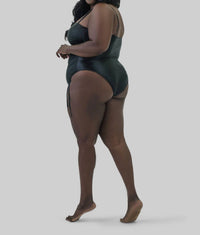 Good American - RUCHED WAISTED ONE-PIECE SWIMSUIT