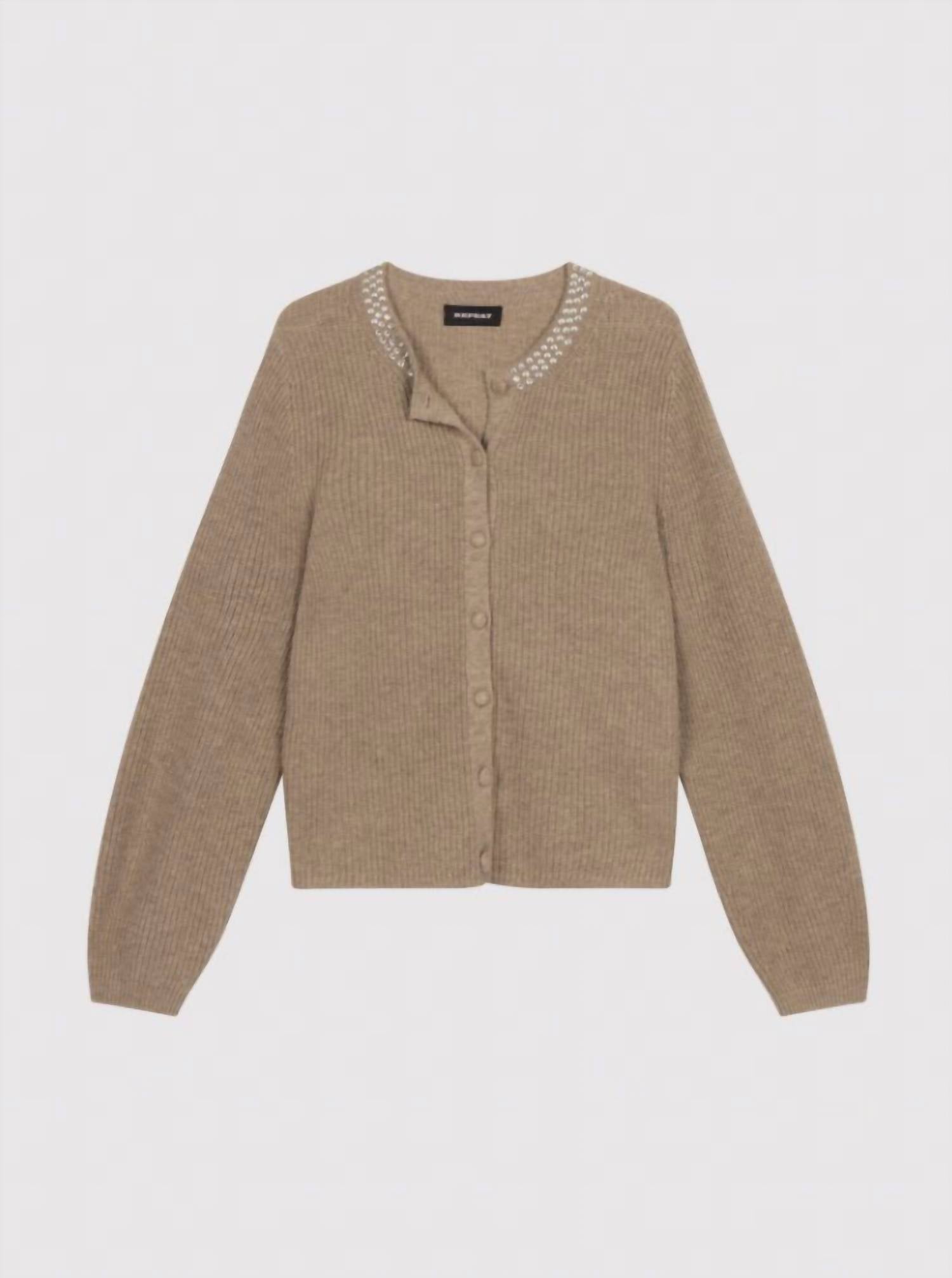 Repeat Cashmere - Boxy Fit Rib Knit Cardigan