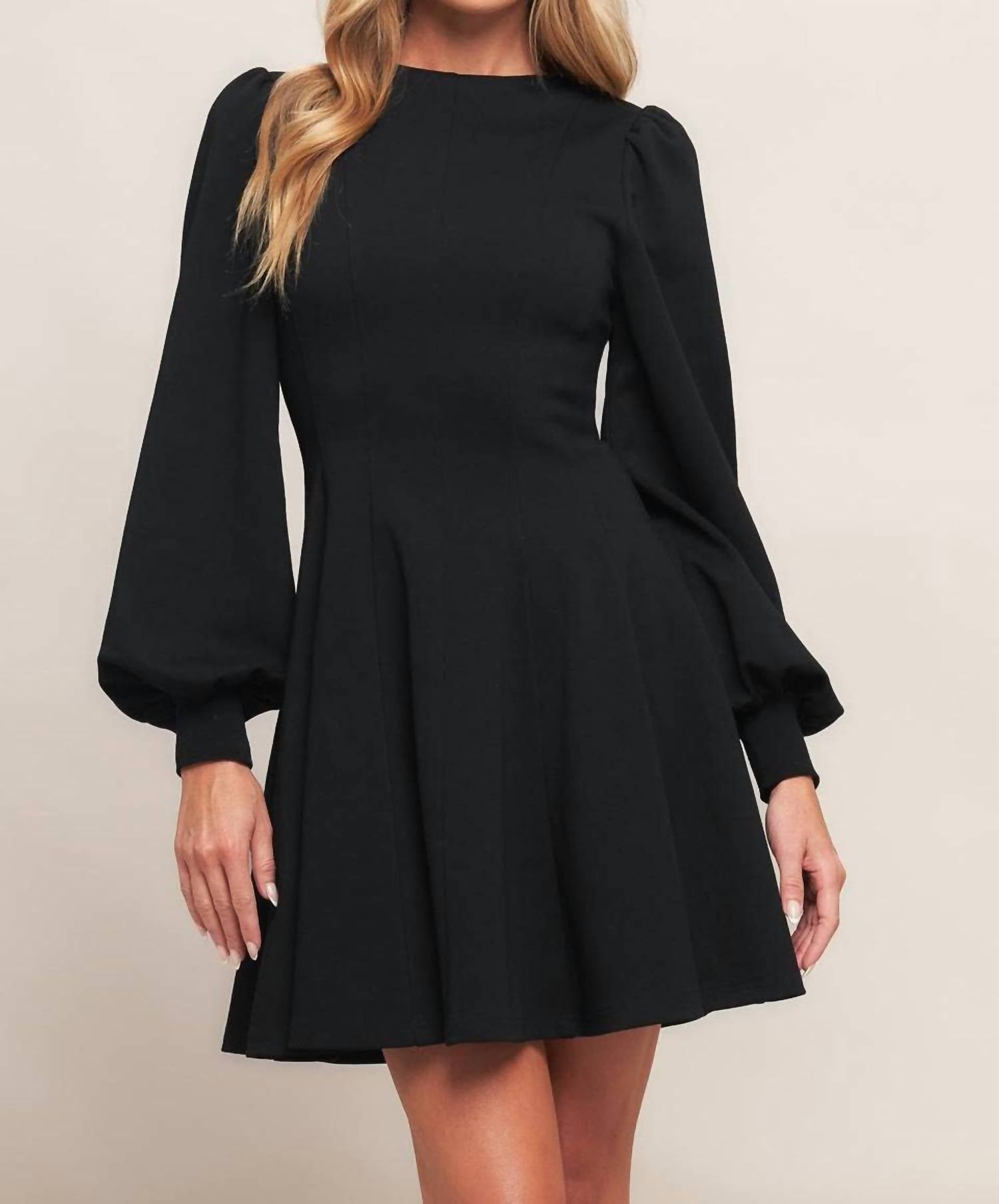 Flying Tomato - Heavy Knit Mini Dress