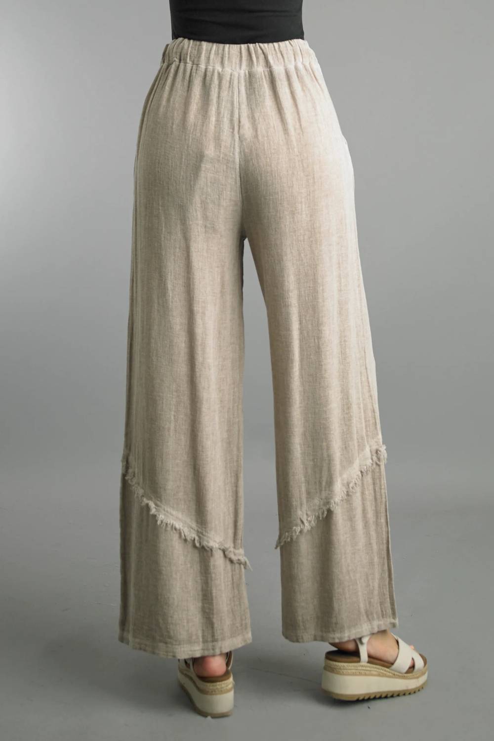 Tempo Paris - Palazzo Linen Pants