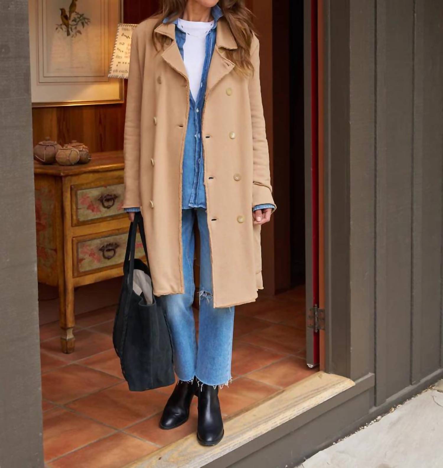 Frank & Eileen - Sweatshirt Trench Coat