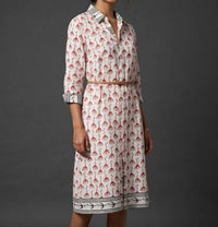RD Style Amalfi Shirt Dress in terracotta - women's dress