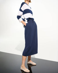 Joseph Ribkoff - Casual A-line Midi Skirt