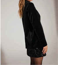 Favorite Daughter - Velvet Longline Blazer