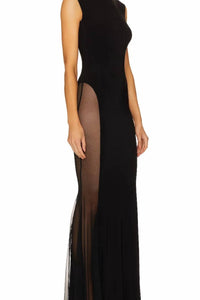 Norma Kamali - Sleeveless Crewneck Fishtail Gown