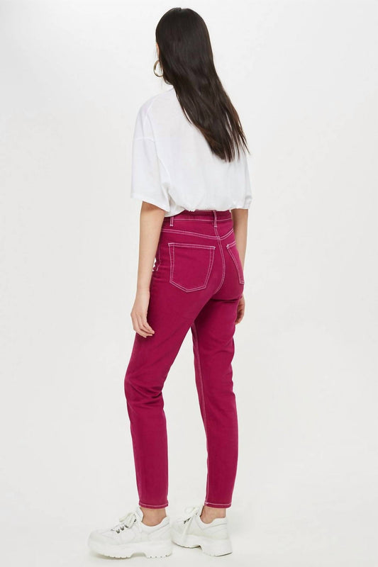 Topshop - Jamie Straight Leg Moto Ankle Jeans