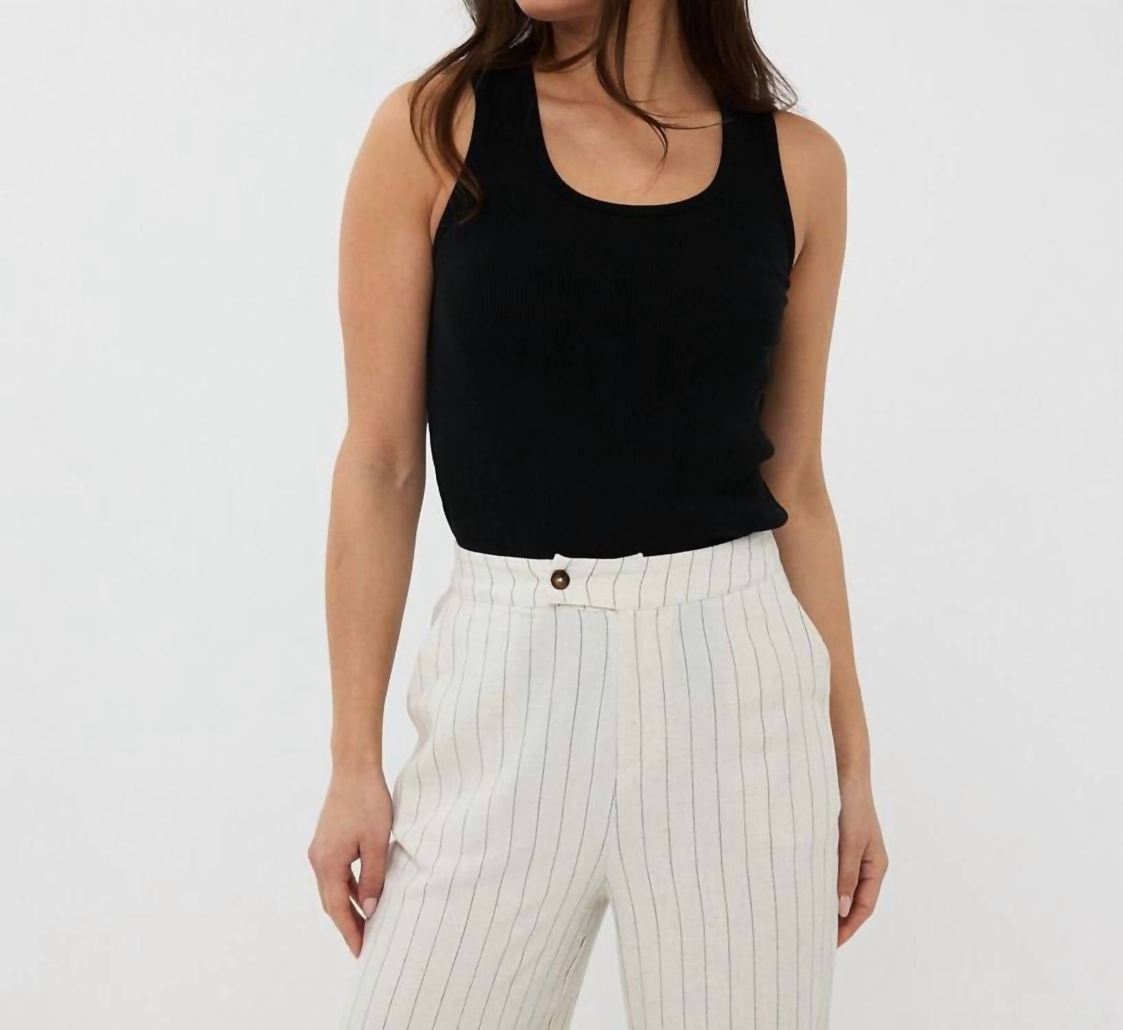 Esqualo - Rib Knit Singlet Top