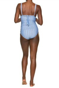 Helen Jon - Bold Stripe Convertible Tankini Top