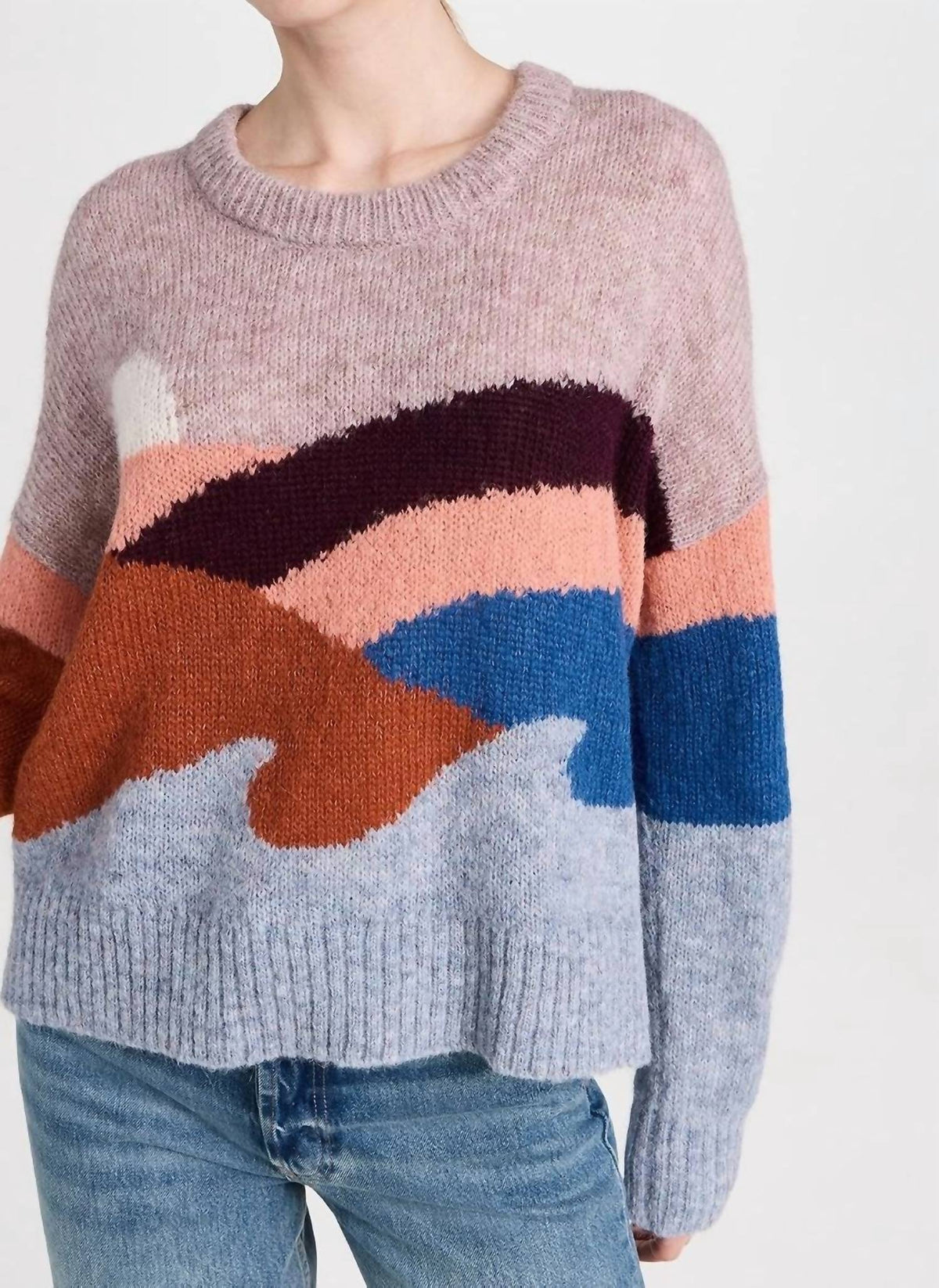 Faherty - Abstract Crew Sweater