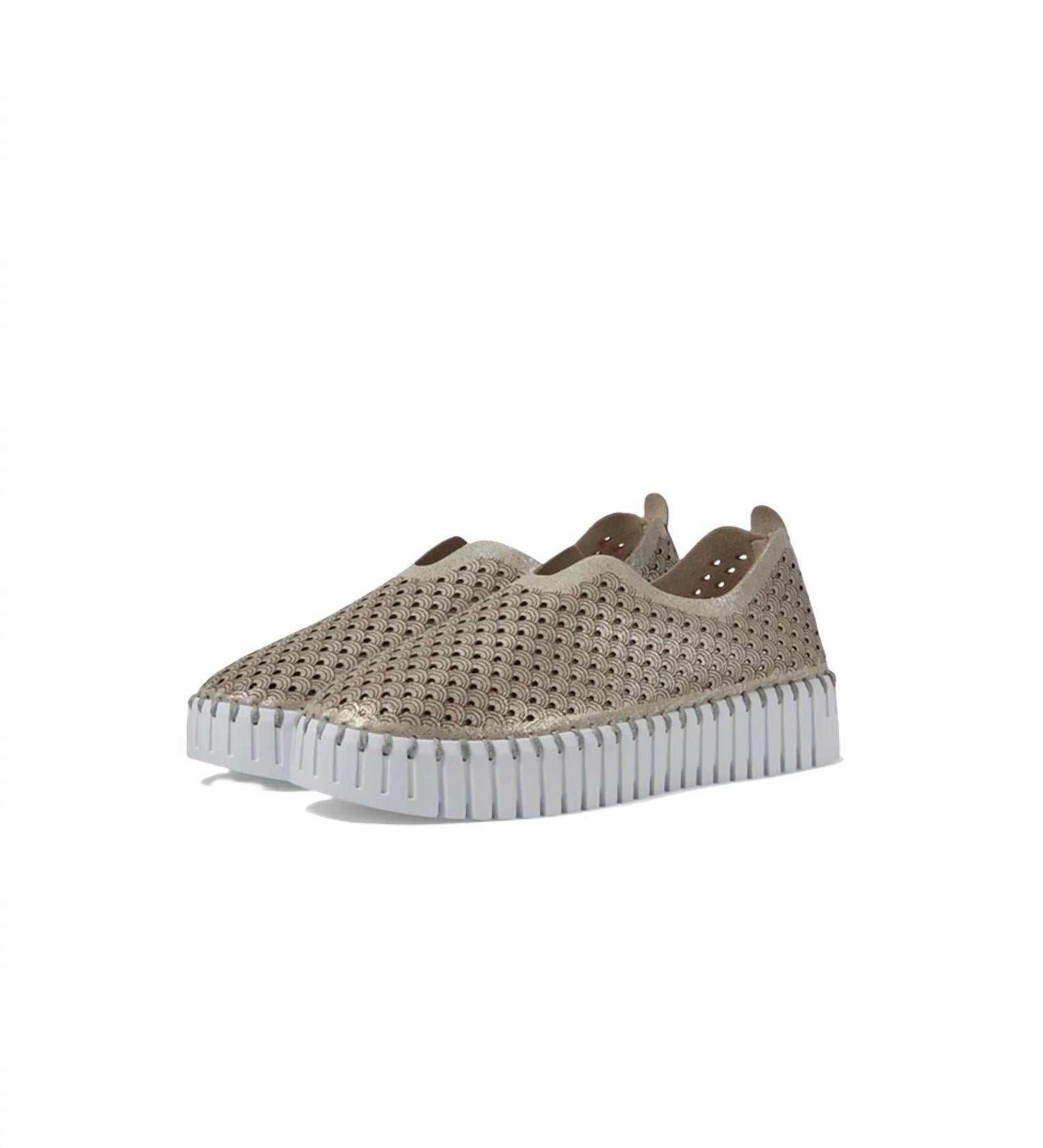 Ilse Jacobsen - Women's Metallic Platform Tulip U0023 Flats