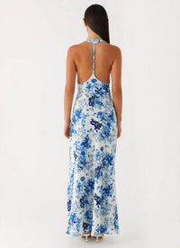 Angie - Floral Print Maxi Dress
