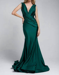 Amelia Couture - Sleeveless Bodycon Stretchy Bridesmaids Dress