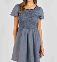 Sadie & Sage - Frankie Smocked Mini Dress